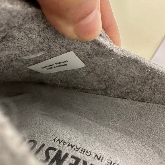 Birkenstock‎ x Fear of God Size 40 Loz Feliz 100% Wool Gray Felt - Picture 9 of 11